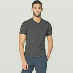 Lululemon 5 Year Basic V neck short sleeves shirt. Heathered dark grey. XXL.